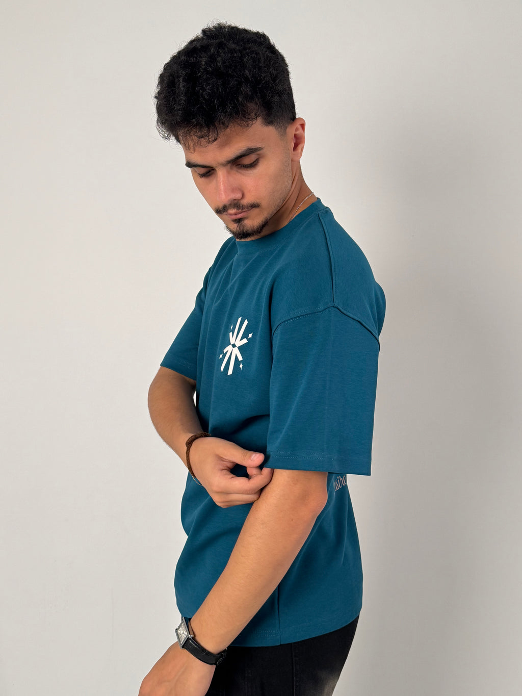 Desire Has No Shore Tee — Petrol Blue