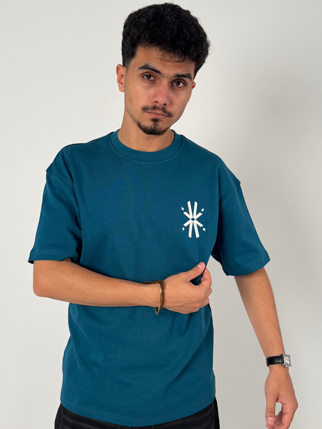 Desire Has No Shore Tee — Petrol Blue